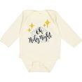 thumbnail image 3 of Inktastic Oh Holy Night Christmas Nativity with Yellow Stars Boys or Girls Long Sleeve Baby Bodysuit, 3 of 5