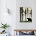 thumbnail image 3 of COMIO  Woodland Cabin Wall Decor - Woods Theme Animal Bear Moose Elk Wall Art Decorations Rustic Nursery Living Room Bedroom Wall, 3 of 4