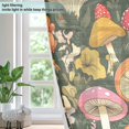 thumbnail image 4 of Yayeee Window Curtains Light Filtering 63"x52" Grommet Panel Pair Home Living Room Decor, Colorful Mushroom, 4 of 7
