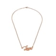 thumbnail image 4 of Collar de cadena de letra jinwen Coraje Amor Fe Oro, 4 of 8
