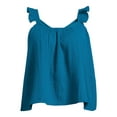 thumbnail image 5 of Terra & Sky Women's Plus Size Ruffle Strap Tank Top, 5 of 6
