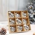 thumbnail image 6 of 9-PCS Irregular Christmas Decoration Balls Set with PET Transparent Material and Various Shapes for Home and Tree Decoration, 6 of 6