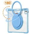 thumbnail image 3 of for iPad Pro 13" 2024 Case with Rotatable Stand Portable Handle, Protective Clear Shockproof Dropproof Rugged Shoulder Strap Kids Friendly Cover for iPad Pro 13" 2024, Lightblue, 3 of 5