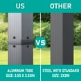 thumbnail image 3 of Perfect Garden 13 x 10 ft Outdoor Patio Pergola, Patio Shelter Pergola w/ Retractable Sun Shade Canopy, Aluminum Frame, 3 of 6
