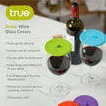 thumbnail image 4 of True Dome Silicone Glass Covers for Cocktails, Wines, Set of 4, Multicolor, 4 of 8