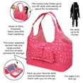 thumbnail image 3 of Badger Basket On-the-Go Travel Tote and Doll Clothing Storage Bag for 18 inch Dolls - Pink Stars, 3 of 8