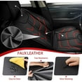 thumbnail image 5 of LAONNVIR Seat Covers for Cars Leather Waterproof Universal Fit for Ford Escape 2001-2024 (5 Seats,Redline), 5 of 5