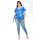 thumbnail image 1 of Blusa con jareta Roman Fashion /Tallas Extras, 1761 (Azul claro) azul 36, 1 of 6