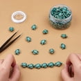 thumbnail image 5 of 1 Box 95Pcs Turquoise Turtle Beads Charms Carved Spacer Beads with 10m Elastic Thread, 5 of 9