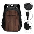 thumbnail image 4 of Horeoi Vintage Wood Print USB Backpack for Travel School Work with Laptop Compartment Charging Port and Anti-Theft Pocket, 4 of 4