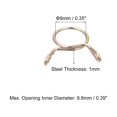 thumbnail image 2 of Unique Bargains Fuel Line Hose Clips, 100 Pack 9mm 65Mn Steel Single Wire Tubing Spring Clamps, 2 of 5