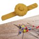 thumbnail image 1 of Cojín de alfiler de muñeca/soporte de aguja de coser/soporte de alfiler de costura lindo portátil portátil/alfiletero de pulsera para herramienta de Amarillo BLESIY Porta alfiler, 1 of 8