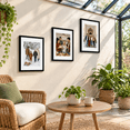 16.5x23.4 Inch Black Picture Frame Set Of 2 With A3 Mat For Photo ...
