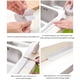 thumbnail image 4 of Tira de sellado impermeable para baño, pared, lavabo y cocina, color blanco, borde adhesivo de 38 mm x 3,2 m, 4 of 5
