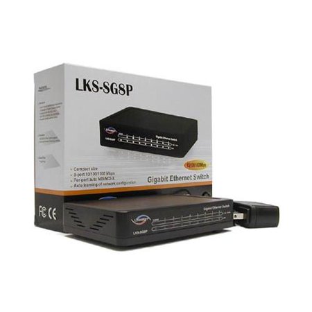 UPC 891049002342 product image for Linkskey 10/100/1000 Mbps Gigabit Ethernet Switch - 8Port, IEEE 802.3/802.3u/802 | upcitemdb.com