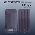 thumbnail image 2 of M.2 NVME NGFF SSD Enclosure Single Chip Dual Protocol Dual Disk USB3.2 10Gb Mobile Storage Hard Drive Box, 2 of 5