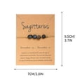 thumbnail image 3 of Xihbxyly Pulsera de Piedra de La Suerte, Temática de Constelaciones Vintage, Piedra Natural, Tarjeta Del Signo Del Zodíaco, Regalo Familiar, Buena Fortuna, Diseño Ajustable, 3 of 3