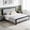 Black1, variant on LHSHID Queen Upholstered Bed with Fluffy Soft Headboard,Grey+Black Frame