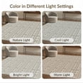 thumbnail image 7 of ODIKA 3'x5' Washable Area Rug Entry Vintage Grey Grid Entryway Front Door Styling Ru Boho Foyer for Hallway, Laundry Room, Non-Slip, Flatweave, Easy Care, 7 of 7