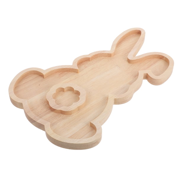 Bandejas de madera con forma de conejo de granja, bandejas de embutidos con forma de conejo, bandejas de madera con forma de huevo de Pascua, tabla de embutidos para Pascua y primavera