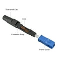 thumbnail image 2 of 10 Pcs/lot Connecteurs Rapides en Fibre Optique SC/UPC Adaptateur Monomode/Multimode pour FTTH/ODF, Rack Serveur/patch Panneau/réparation de Câble en Fibre, 2 of 9