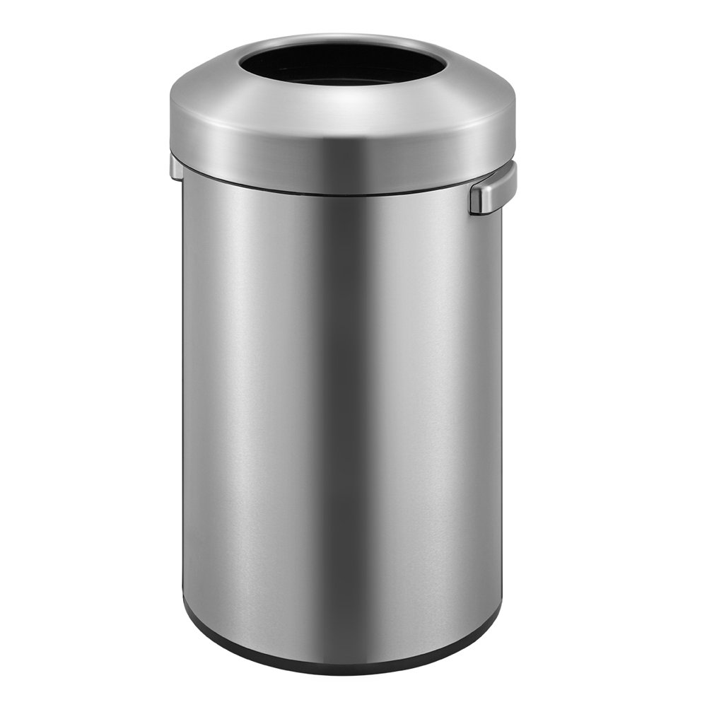 EKO Urban Commercial 60L / 15.8 Gallon Round Open Top Trash Can