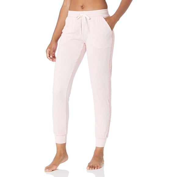 PJ Salvage Women's Loungewear Sunset Hues Banded Pant, Pink Quartz, S