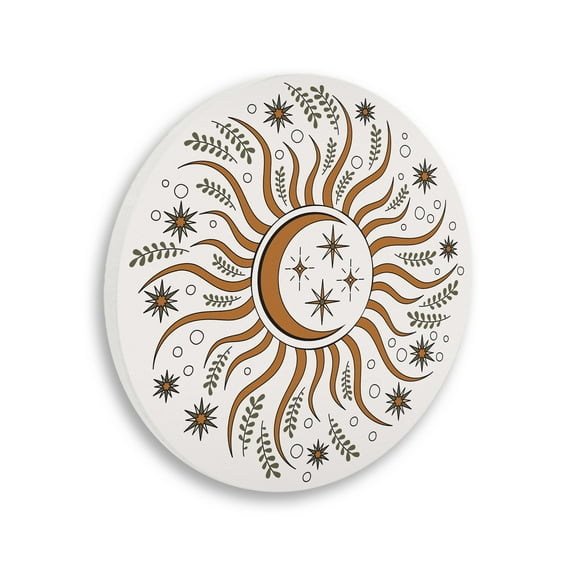 Stupell Industries Astral Lunar Solar Design Botanical Herb Sprigs Graphic Art Unframed Art Print Wall Art, Design by Ziwei Li