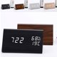 thumbnail image 1 of USB/AAA Clocks LED Wooden Alarm Clock Watch Table Voice Control Digital Wood Despertador Electronic Desktop Home Table Decor2United States He Qiyong unisex, 1 of 1