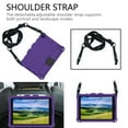 thumbnail image 2 of iPad 10.2 Case with Screen Protector, Dteck Shockproof Case for iPad 8th Generation / iPad 7th Generation with Removable Shoulder Strap/Hand Strap/Pencil Holder, Heavy Duty Rugged Case, Purple/Black, 2 of 6