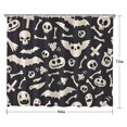 thumbnail image 5 of Halloween Spooky Elements Shower Curtain 84"x72" ,Bathroom Decorative Shower Curtains Set with 12 Hooks,Modern Waterproof Washable Shower Curtain, 5 of 6