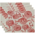 thumbnail image 1 of Simply Daisy 18" x 14" Antique Flowers Floral Print Placemats, Set of 4, 1 of 1