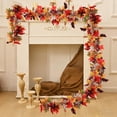 thumbnail image 2 of Holiday Simulation Maple Leaf Rattan Thanksgiving Autumn Cane Stair Door Decoration Garden Home Decor 68.8 Inches 0.141 Lbs, 2 of 6