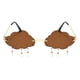 thumbnail image 1 of Gafas de sol Zulema Colgantes sin marco UV400 Sombras marrón, 1 of 4