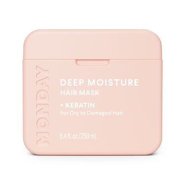 MONDAY Haircare Deep Moisture Hair Mask, Strength Dry Damaged Hair, Keratin Shea Butter 8 Fl Oz