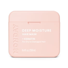 MONDAY Haircare Deep Moisture Hair Mask, Strength Dry Damaged Hair, Keratin Shea Butter 8.4 fl oz