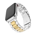 thumbnail image 1 of The Classic Stainless Steel Link Band For Apple Watch (Silver Gold, 42mm/44mm), 1 of 2