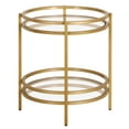 thumbnail image 2 of Evelyn&Zoe Robillard 20" Wide Round Side Table, Brass, 2 of 8