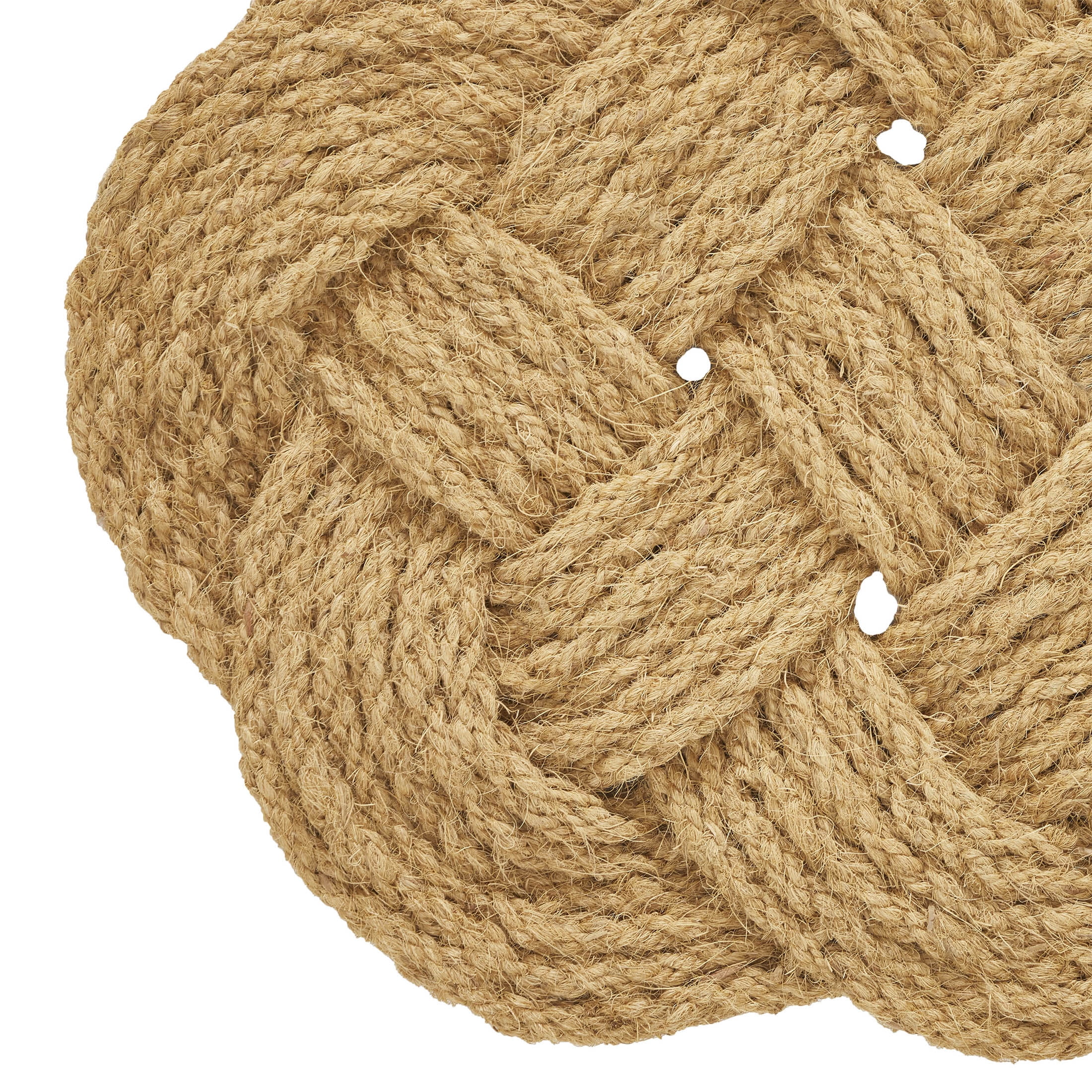 (4 pack) Mainstays Natural Sailor Knot Coir Outdoor Doormat, 18" x 30"