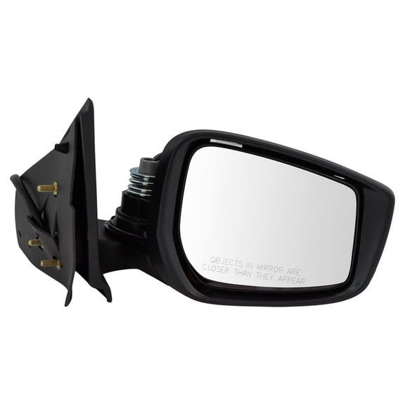 TRQ Mirror Power Smooth Black Passenger Side Right RH for Nissan Versa New MRA06935