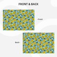 thumbnail image 3 of Rocae Lemon Printed Heat Resistant Place Mats,Classic Hemstitch Cloth Fabric Placemats Imitation Linen Place Mat Table Mats 18x12 inch, 3 of 5