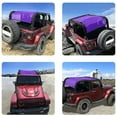 thumbnail image 6 of Shadeidea Sun Shade for Jeep Wrangler JK (2007-2018) 2 Door Sunshade Top Front+Rear+Trunk-Purple Mesh Screen Cover UV Blocker with Grab Bag Storage Pouch-10 Years Warranty, 6 of 7