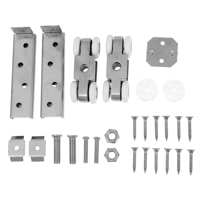 MasteelfCA 1 Set Track Roller Door Track Door Accessories Sliding 4 WheelsTrack Roller