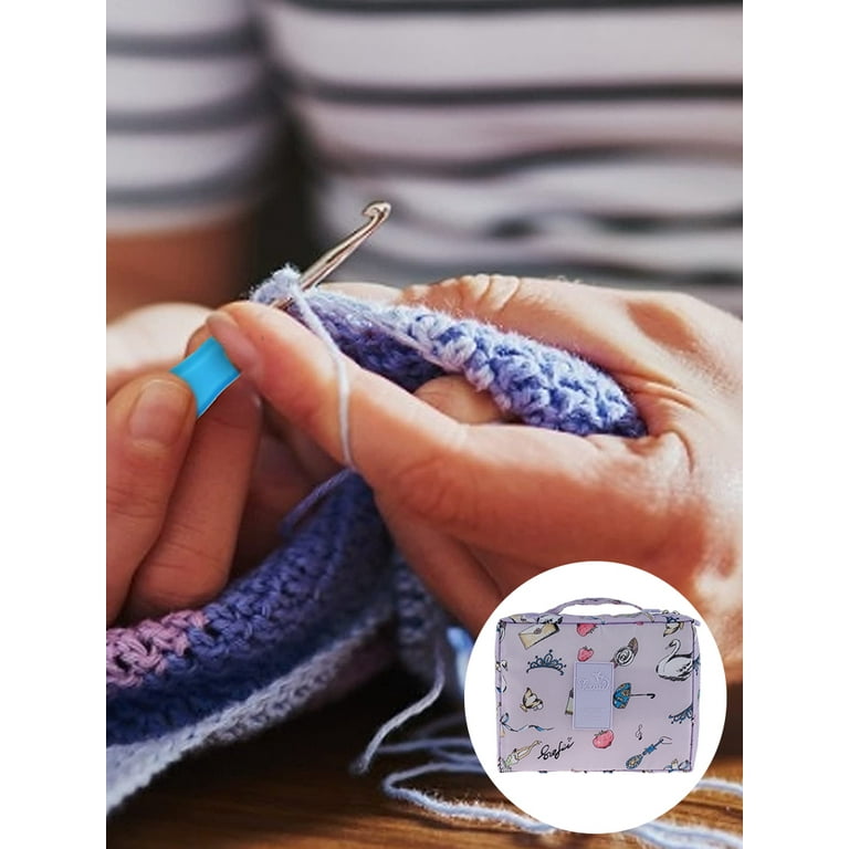 6pcs/set Crochet Hooks Ergonomic Design Soft Grip Handle Lace Crochet Hook  Set Knitting Tool DIY Yarn Weave Tools For Handwork Hobby Craft ( Sweater N