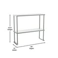 thumbnail image 5 of BizChair Commercial Grade 430 Stainless Steel 18 Gauge NSF Certified 36" x 12" Metal Kitchen Double Overshelf, 5 of 10