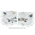 thumbnail image 3 of Sweet Jojo Designs Airplane Green and Blue Boy Fabric Storage Bins 2 Piece Set, 3 of 4