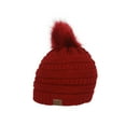 thumbnail image 1 of Gravity Threads Bonnet Tricoté à Pompons - Rouge, 1 of 2