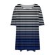 thumbnail image 5 of Tamaño Más Manga Corta Tops para las Mujeres Impreso Manga Corta Sólida Redonda Cuello Plegado Blusa, Poliéster Más Tamaño Superior, Lavado a Mano, 5 of 6