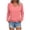 Hot Pink, variant on Womens Base Layer Tops Long Sleeve V Neck Casual Fall T Shirts Lightweight Loose Fit Solid Color Comfy Tee Shirt Pink L