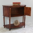 thumbnail image 4 of International Caravan Windsor Antique White Hand Carved 2 Door Console Table, 4 of 5